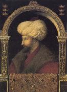 Gentile Bellini Portrait of the Ottoman sultan Mehmed the Conqueror oil on canvas